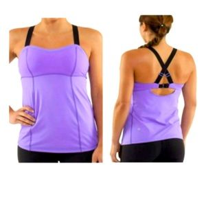 Lululemon Run Tank Top Adjustable Crisscross Back Strap size 12.